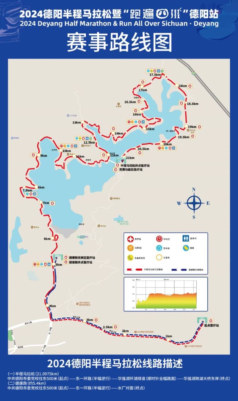 2024德阳半程马拉松比赛时间+比赛路线图