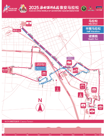 2025淮安马拉松线路图