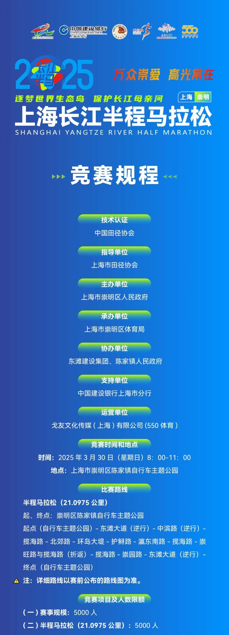 2025上海长江半程马拉松(赛事规程)（2）