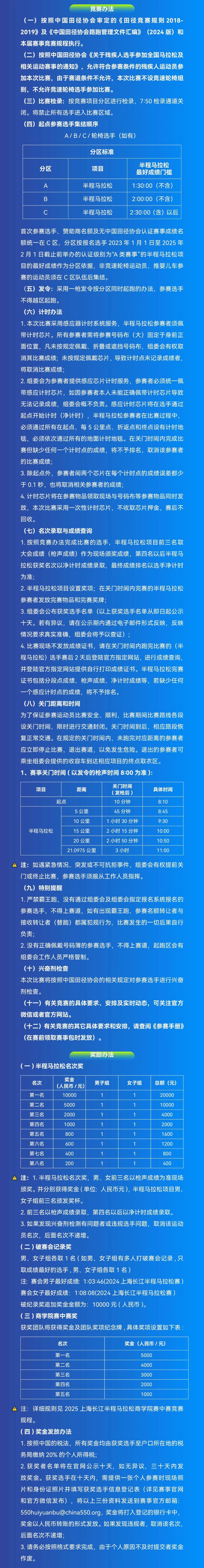 2025上海长江半程马拉松(赛事规程)（4）