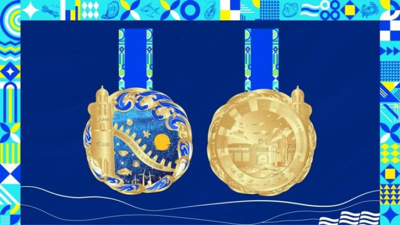 2025南通启东马拉松奖牌长什么样子？