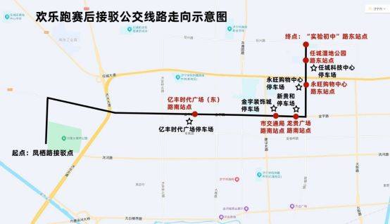 2025济宁马拉松接驳公交车线路指南（3）