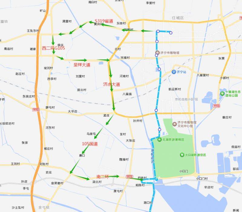 2025济宁马拉松城际公交临时绕行公告（3）