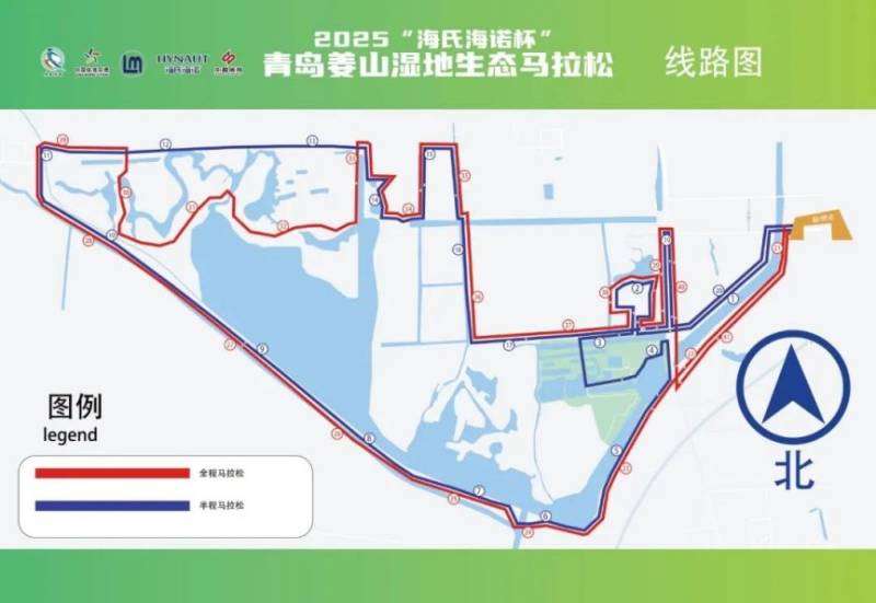 2025青岛姜山湿地生态马拉松比赛路线