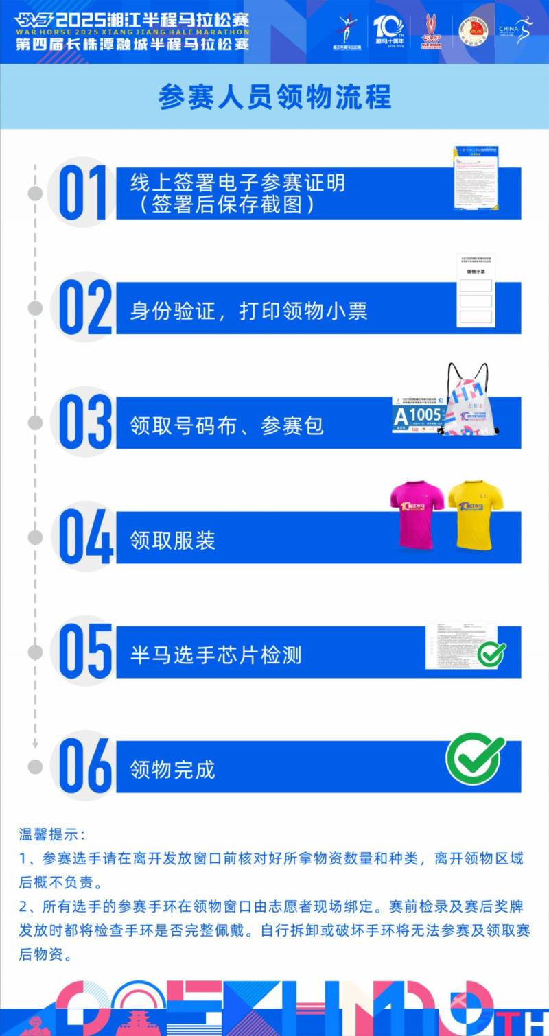 2025长沙湘江马拉松参赛物资领取指南（时间＋地点＋材料）（2）