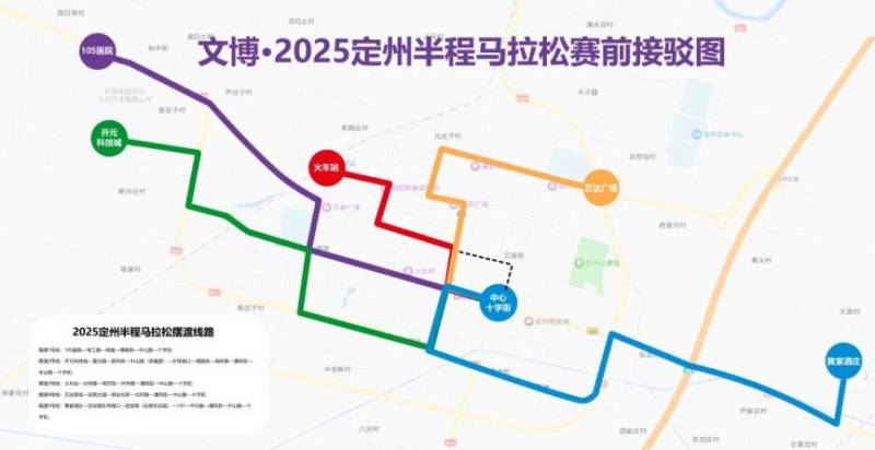 2025定州半程马拉松摆渡车线路