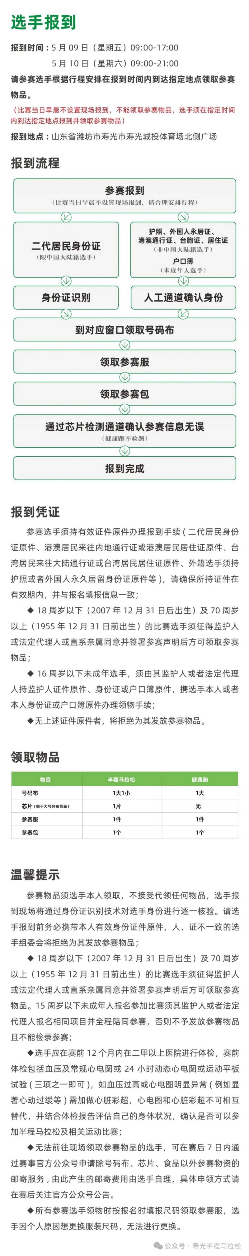 2025寿光半程马拉松领物指南