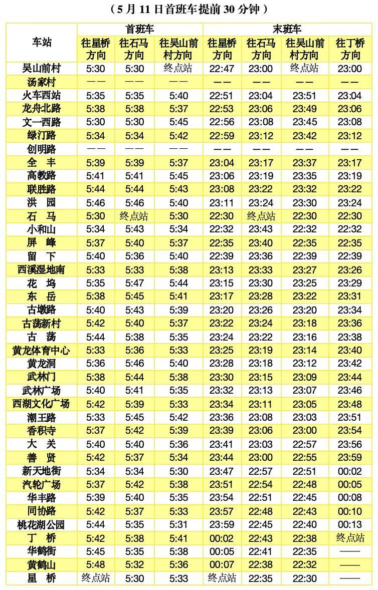 2025杭州女子半程马拉松地铁运营调整信息（3）