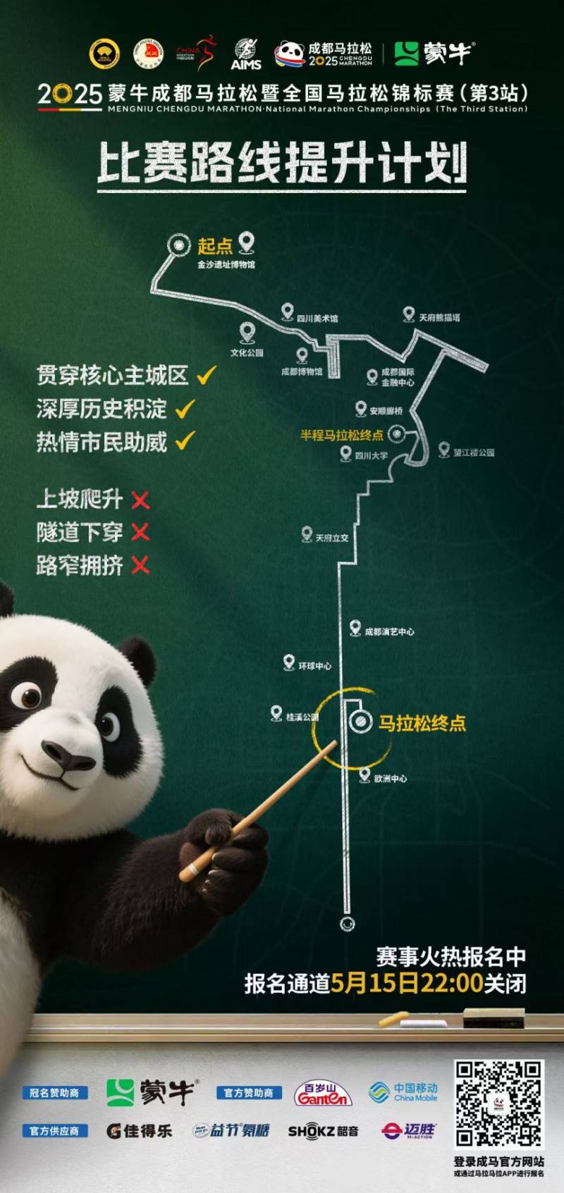 2025成都马拉松路线图+详细路线