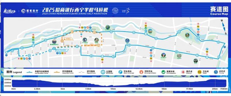 2025西宁半程马拉松赛事路线是什么？