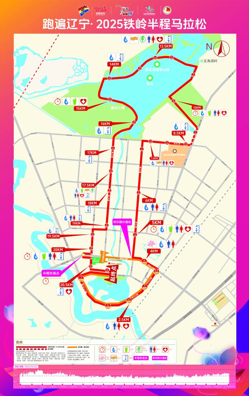 跑遍辽宁·2025铁岭莲花湿地半程马拉松(赛事日历+人数+路线)（11）