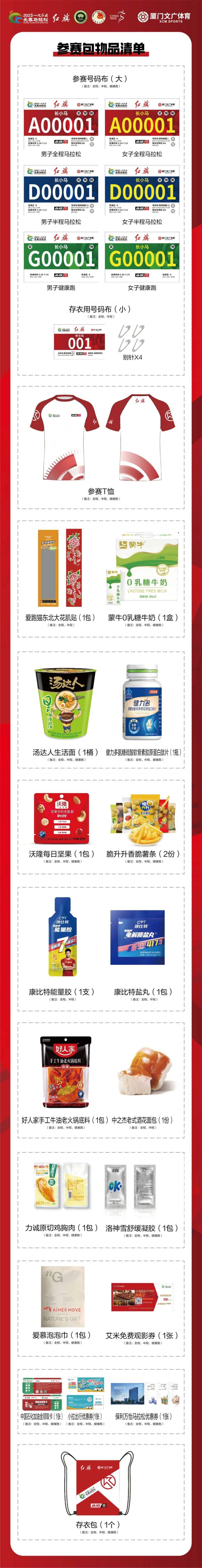 2025长春马拉松参赛包物品清单（2）