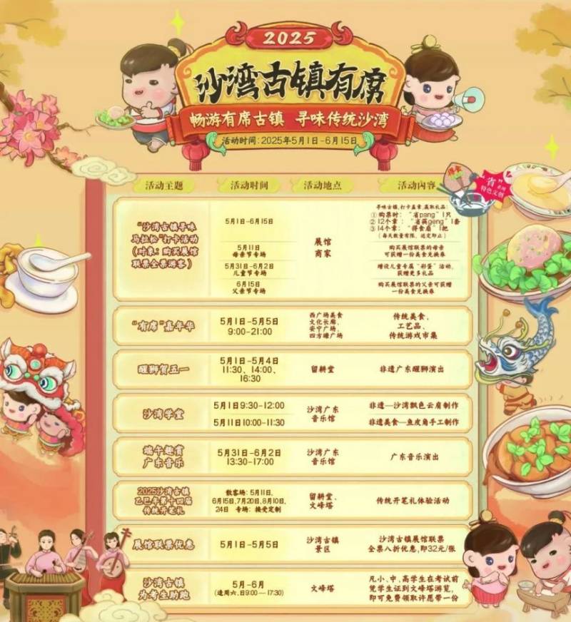 2025广州沙湾古镇寻味马拉松打卡活动攻略（时间+门票）