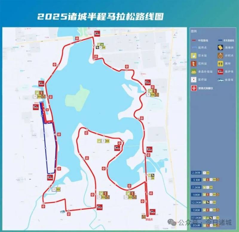 2025潍坊诸城半程马拉松路线图