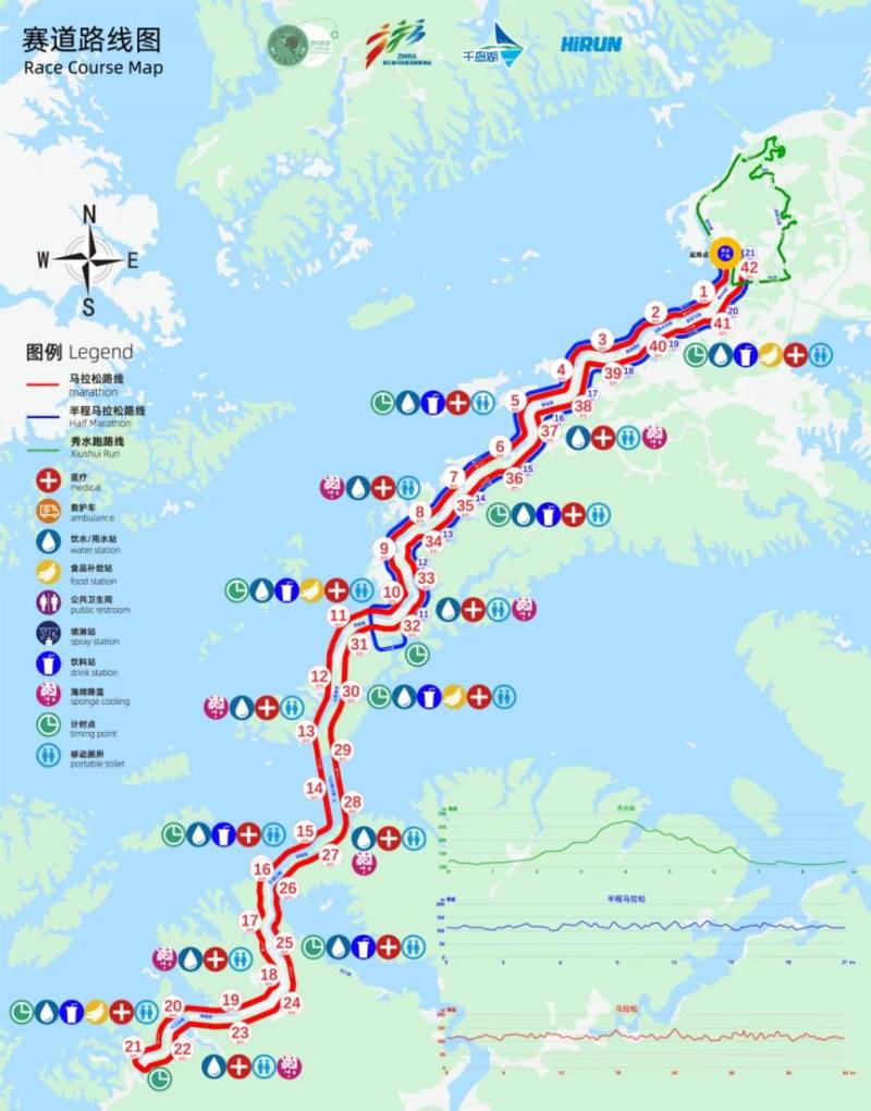 2025杭州千岛湖马拉松比赛时间+地点+线路图