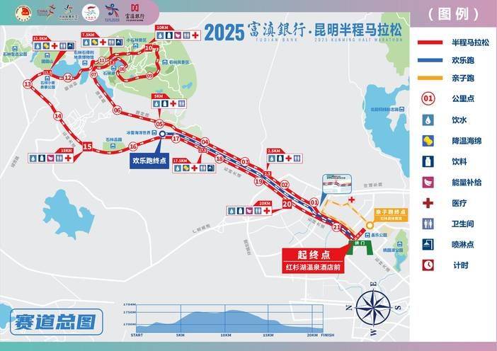 2025昆明半程马拉松路线图