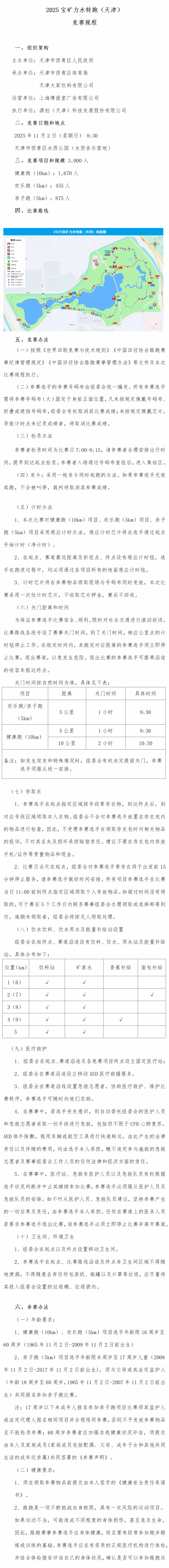 2025宝矿力水特跑（天津）(赛事规程)