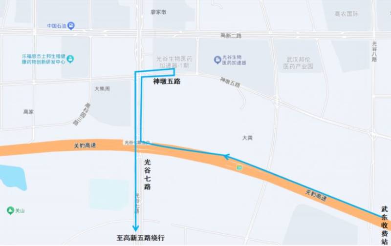 2025光谷马拉松交通管制措施（管制路段+绕行措施）（9）