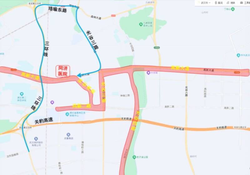 2025光谷马拉松交通管制措施（管制路段+绕行措施）（7）