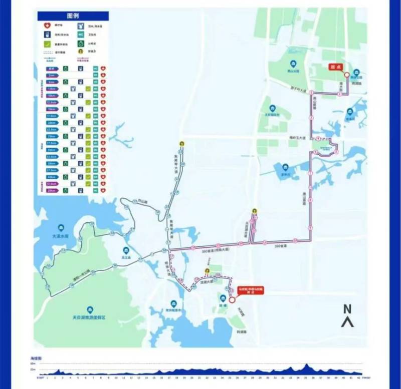溧阳马拉松路线图+路线(最新)