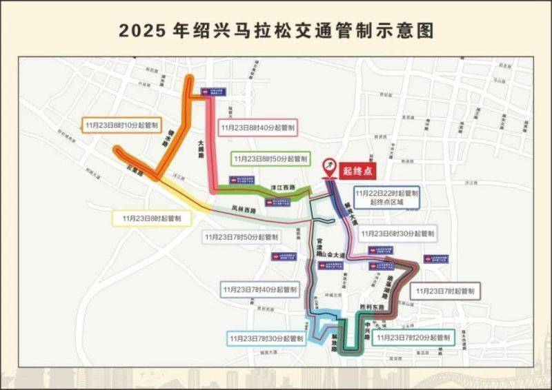 2025绍兴马拉松赛期间部分道路采取临时交通管制 2025绍兴马拉松赛期间部分道路采取临时交通管制