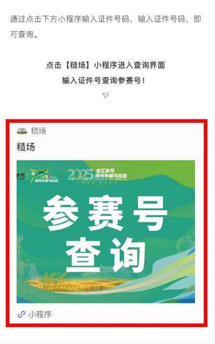 2025漳州半程马拉松参赛号查询步骤 2025漳州半程马拉松参赛号查询步骤