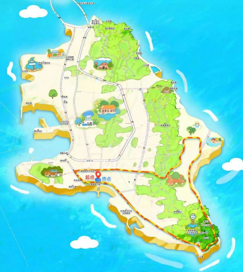 2026长岛环岛踏青跑赛事路线图（附报名入口）（3）