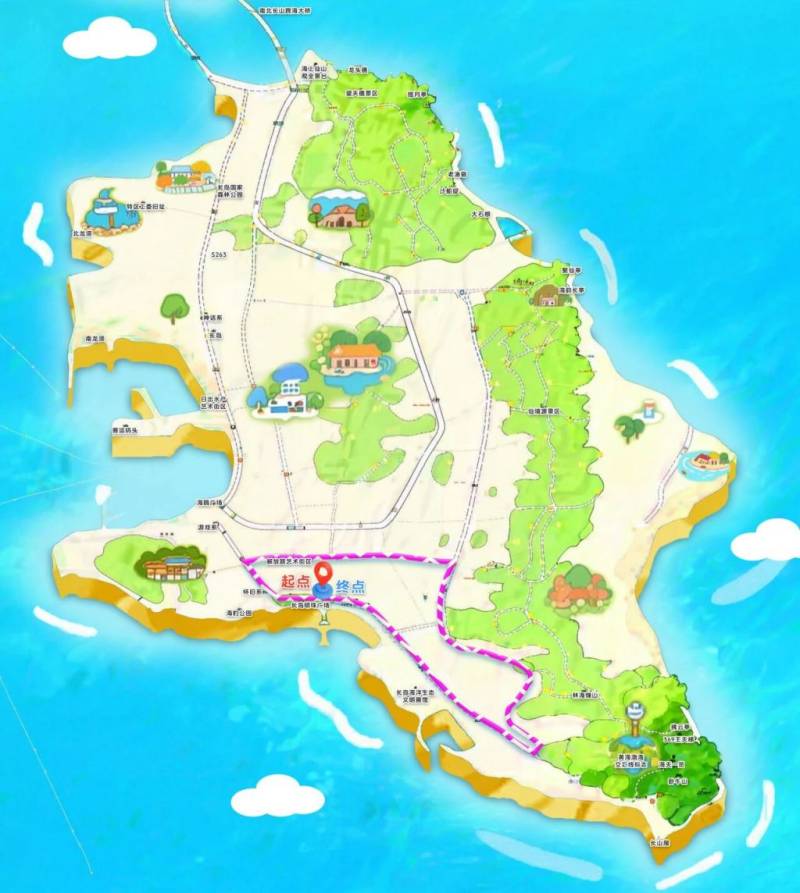 2026长岛环岛踏青跑赛事路线图（附报名入口）（4）