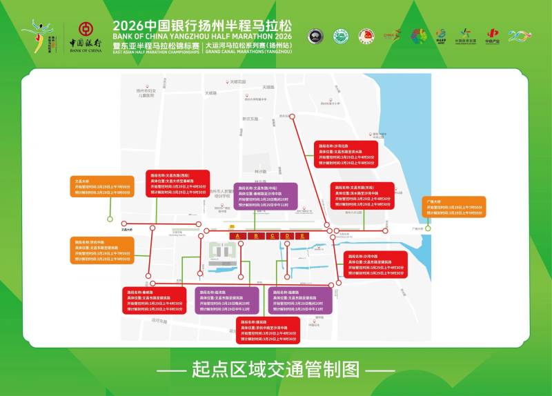 2026扬州半程马拉松交通管制时间+路段 2026扬州半程马拉松交通管制时间+路段