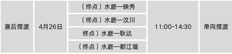 2026汶川马拉松免费摆渡车乘车指南(预约+上车点+路线+时间)（5）
